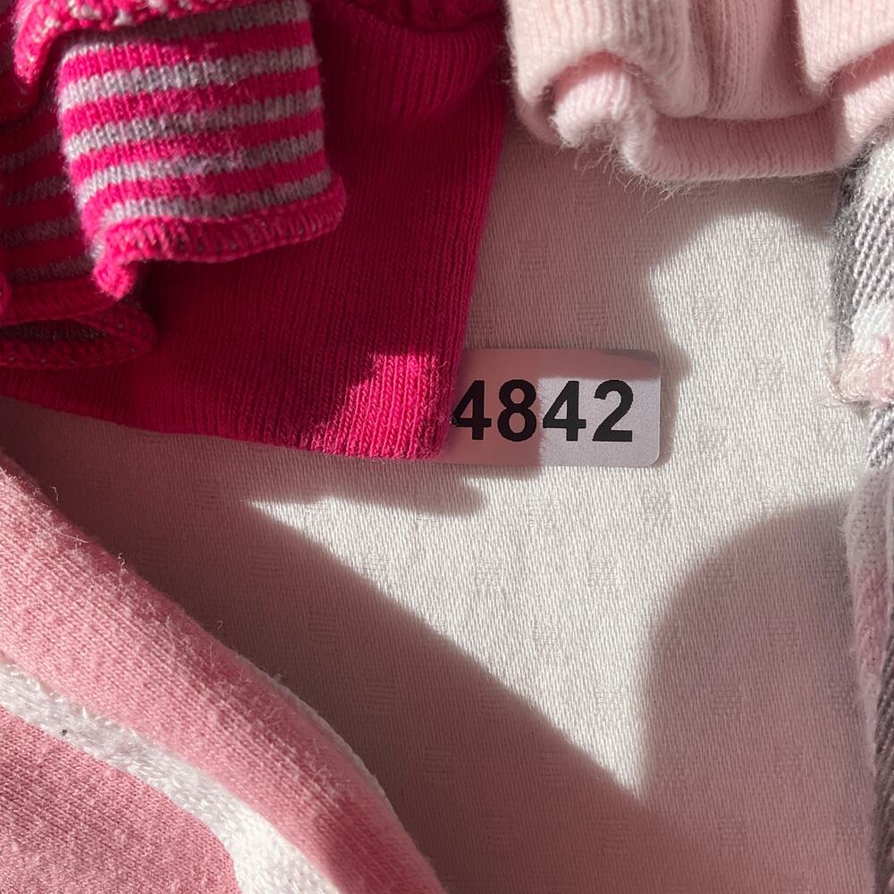 Circo Bundle of Clothes Baby Girl 18M Pink Gray T-shirts Full-zip Jacket Pj Set - Picture 12 of 12